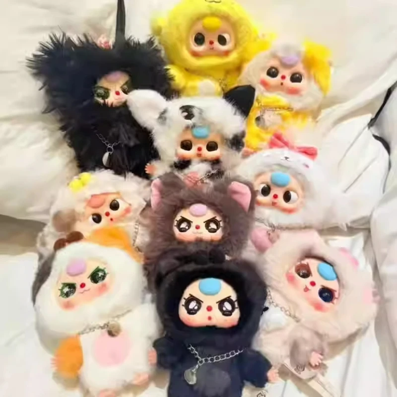 

Новейшая плюшевая слепая коробка для трехлетнего ребенка с изображением кота и собаки, милая мультяшная кукла, детский подарок на день рождения, плюшевые игрушки