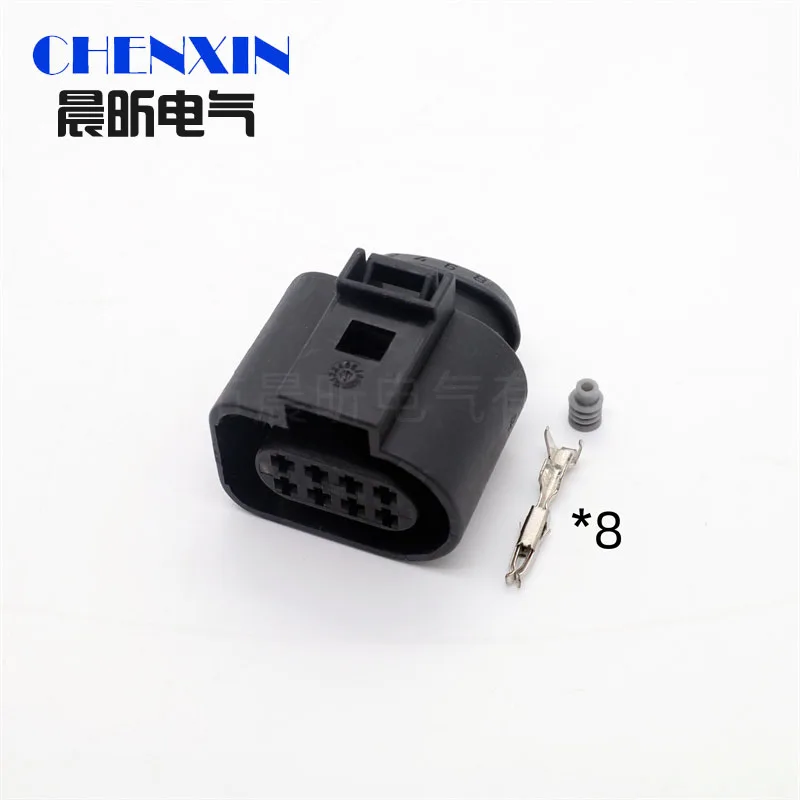 

car accessory 8 Pin 1J0 973 714 1.5mm Auto Waterproof Connector Car Radar Gearbox Wiring Harness Socket 1J0973714 For VW Audi