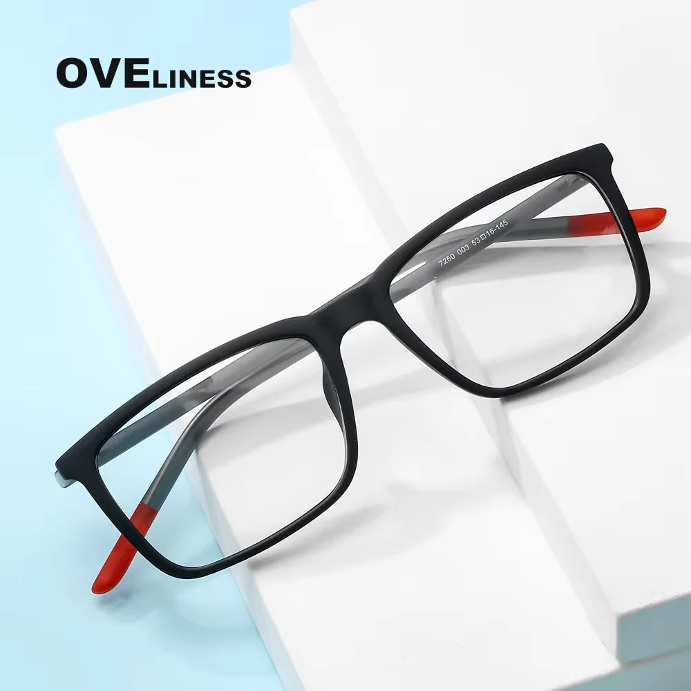 

Square Tr90 men's eyeglass frames eye glasses frame men women Optical Ultralight Spectacles eyewear Myopia Prescription glasses