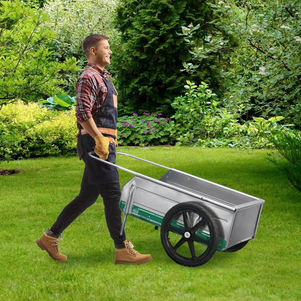 عربة أدوات محمولة قابلة للطي من الألومنيوم - مقاومة للصدأ، سعة 300 رطل، حل تخزين متعدد الاستخدامات