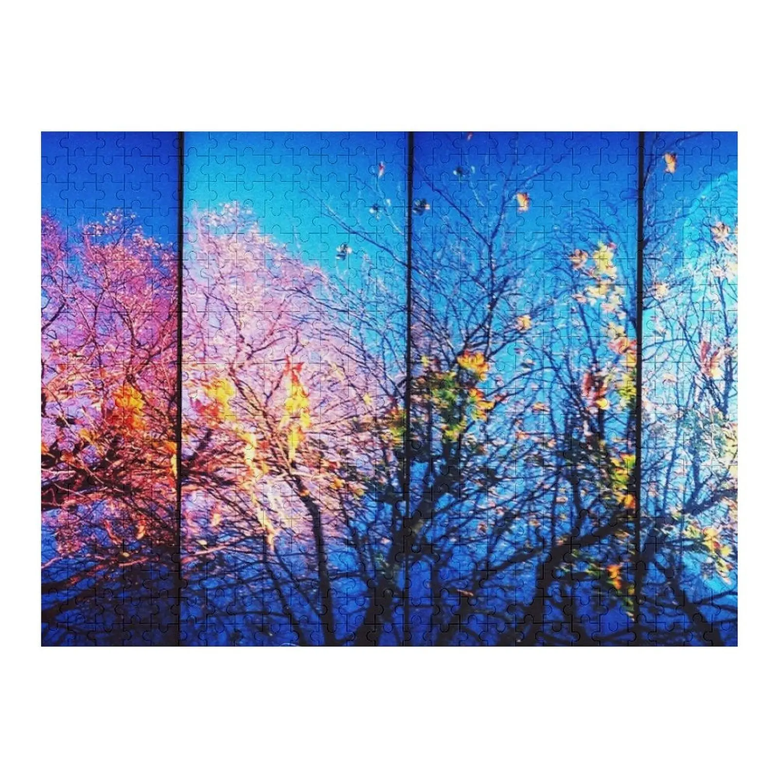 

Пазл «Цветы вишни» Деревянный пазл для взрослых с фотопазлом