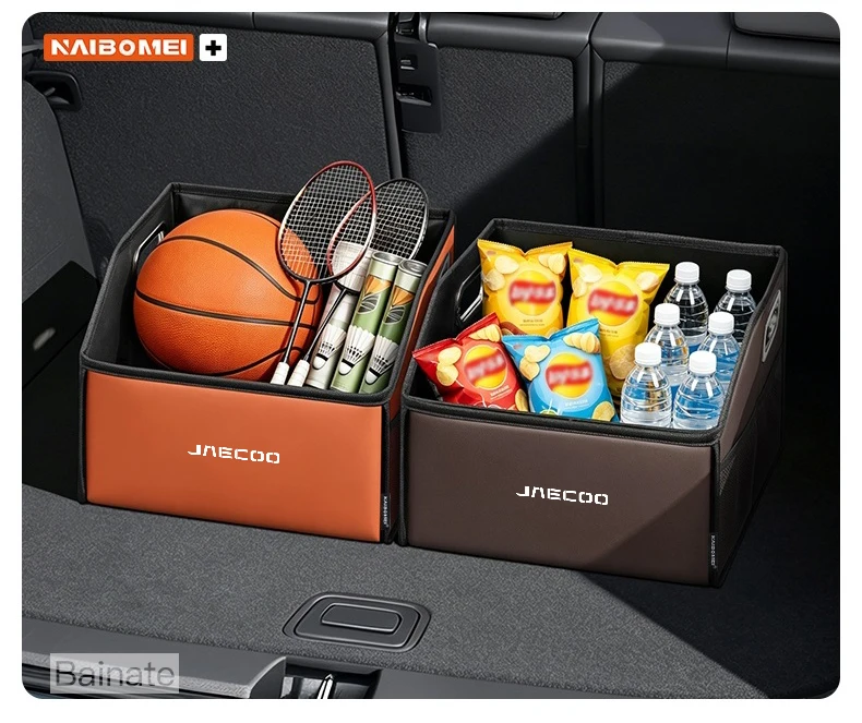 Auto-Kofferraum-Aufbewahrungsbox, für Jaecoo J7 7 J8 5 J5 8 J9 Phev 2025 2026, Leder-Aufbewahrungsbox, Faltbarer Organizer Auto-Zubehör – Detail 12