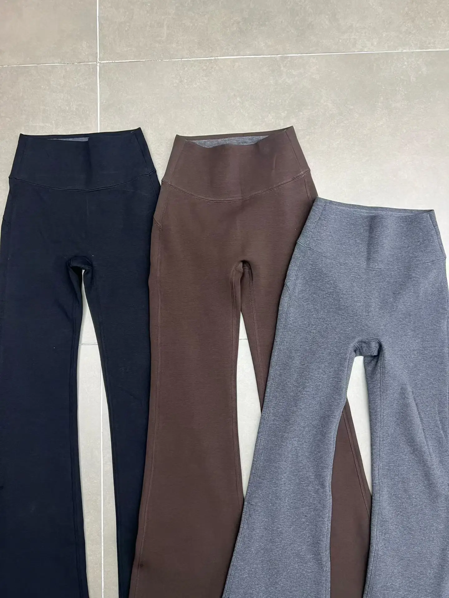 Pantaloni da yoga bootcut foderati in Fce a vita alta Pantaloni termici da donna Pantaloni lunghi casual Pantaloni da yoga bootcut a vita alta