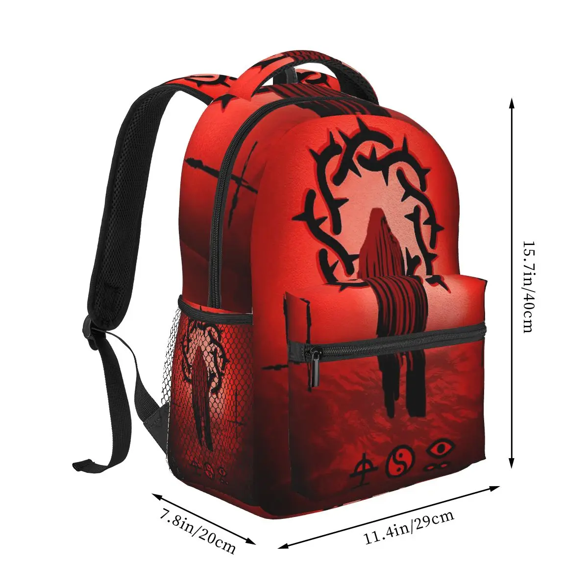 Rock Band Bad Omens Tour Student Backpack School Bag Hiking Travel Daypack for Men Women Fashion Bookbag Shoulder Bags