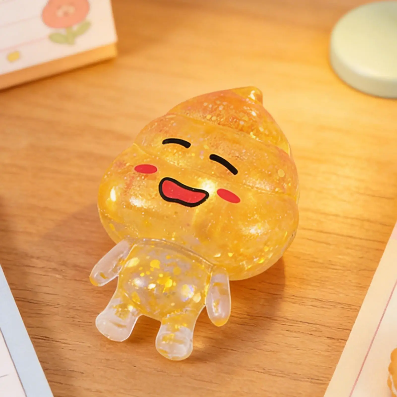 

Мягкие силиконовые сенсорные игрушки-антистресс в форме какашки с блестками, медленно восстанавливающие форму, для детей и взрослых, для использования в классе