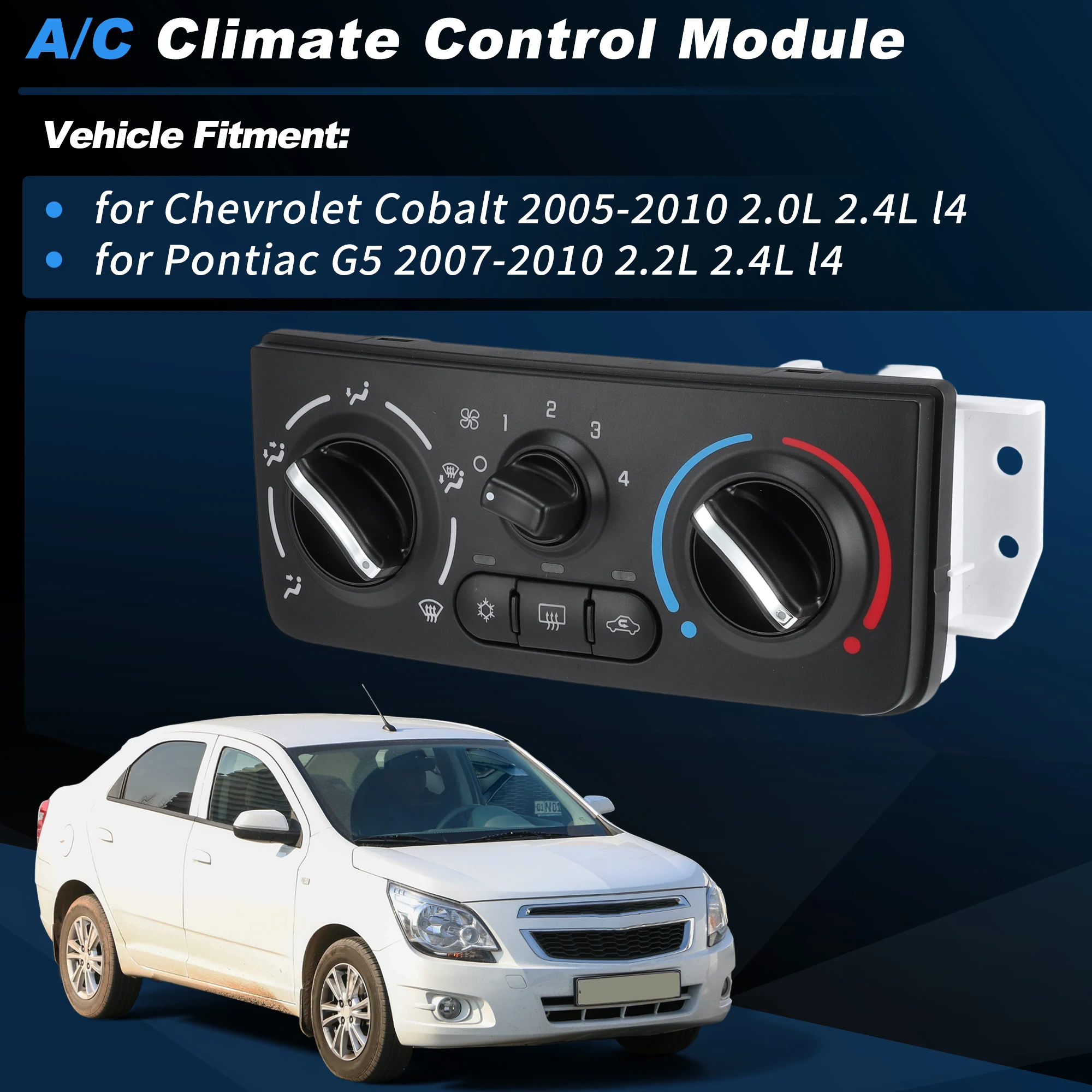 

UXCELL A/C Heater Climate Control Module Panel 599-141 for Chevrolet Cobalt 2005-2010