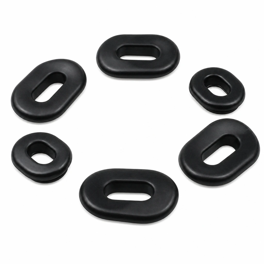 Oval Rubber Side Cover Grommets For CG125 Motorcycle Fairing Panel Shock Absorbing Buffer Fixing Rubber Washers Kit
