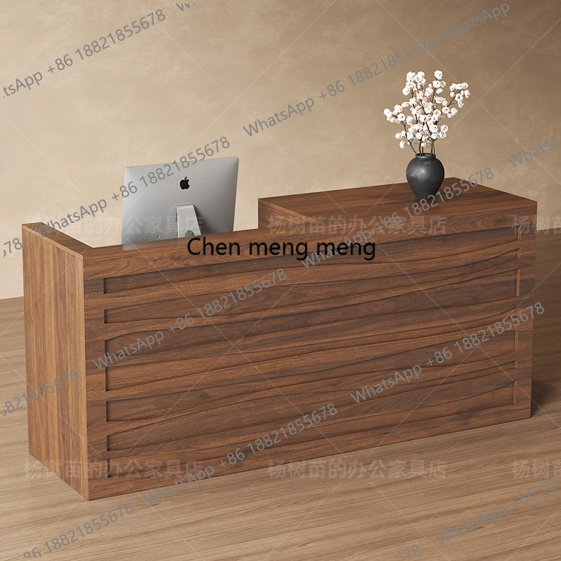 

Офисная красота, стойка регистрации, логотип, роскошная простая современная стойка регистрации, украшения для салона, Mostrador Recepción, коммерческая мебель