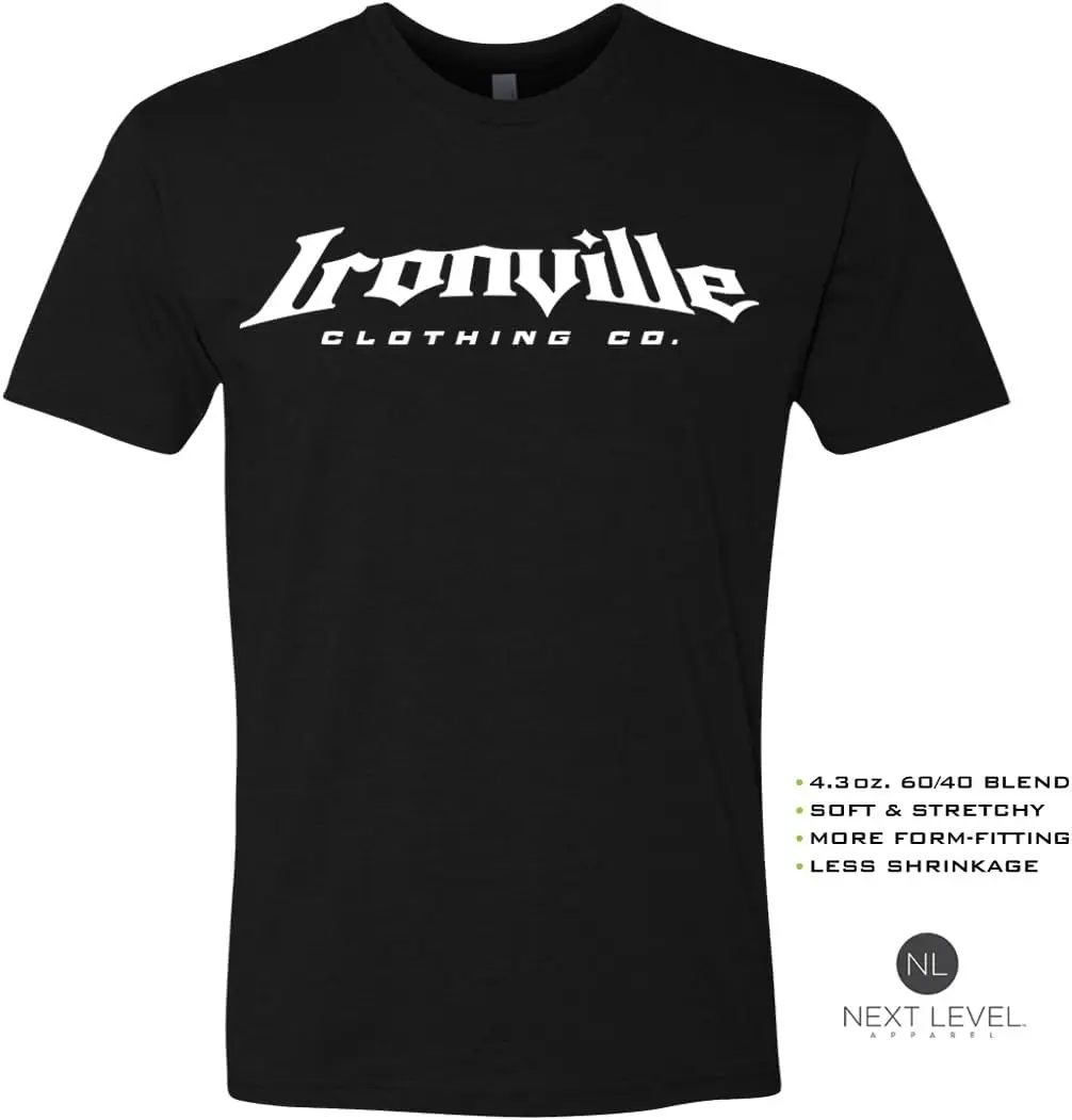 Ironville Lift Weights Weightlifting Soft Blend T Shirt