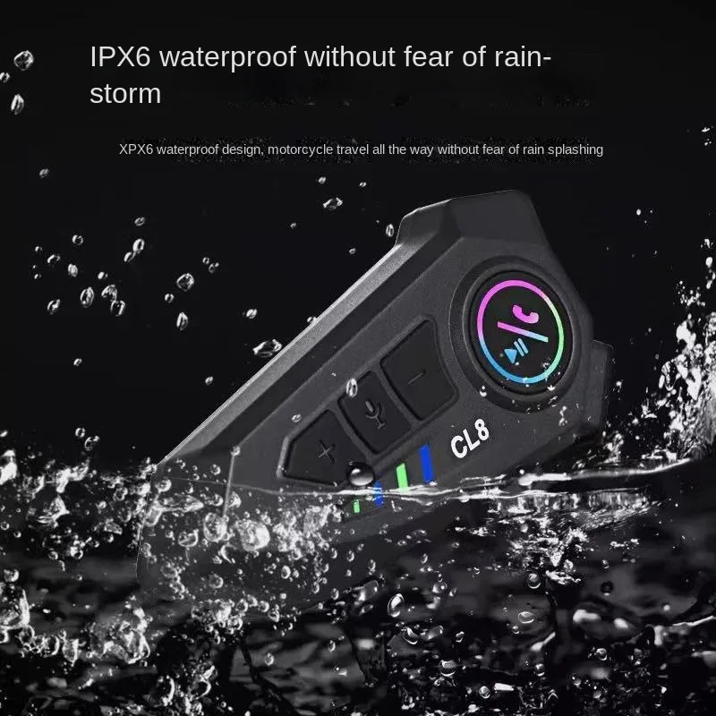 

Беспроводная система связи для шлемов CL8 | Bluetooth-гарнитура для мотоциклов и лыжных шлемов с шумоподавляющим микрофоном и функцией группового подключения