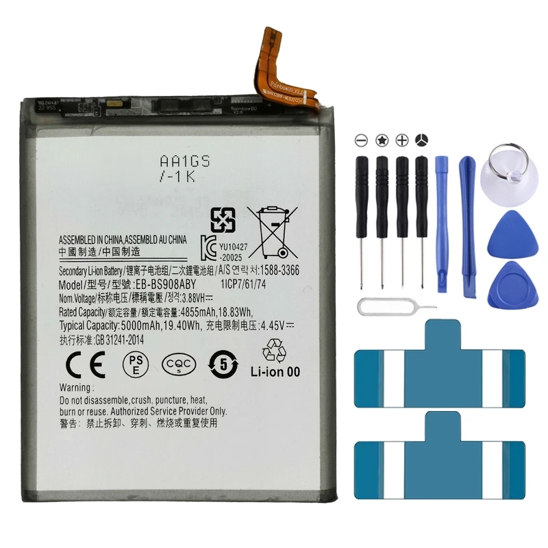 Li-Polymer Battery Replacement Phone Batteries For Samsung Galaxy S22 / Galaxy S22 Ultra / Galaxy S22 Plus