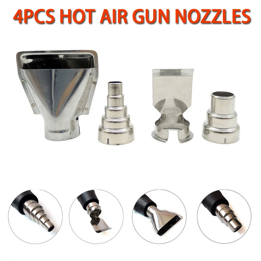 4PCS/lot Heat Gun Nozzles Electric Kit Accessories DIY Industrial Hot Air Gun Tools Shrink Wrap