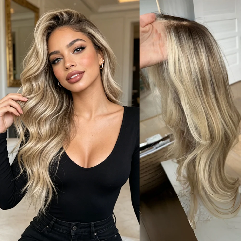 ashy-blonde-body-wave-synthetic-wig-dark-roots-balayage-highlights-high-heat-realistic-look-wig-13x4-lace-front-wig-for-women