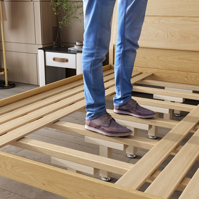 Solid Wood Bed Board Support Frame Bed Bracket Reinforcer Bed Row Skeleton Support Rod Beam Support Foot