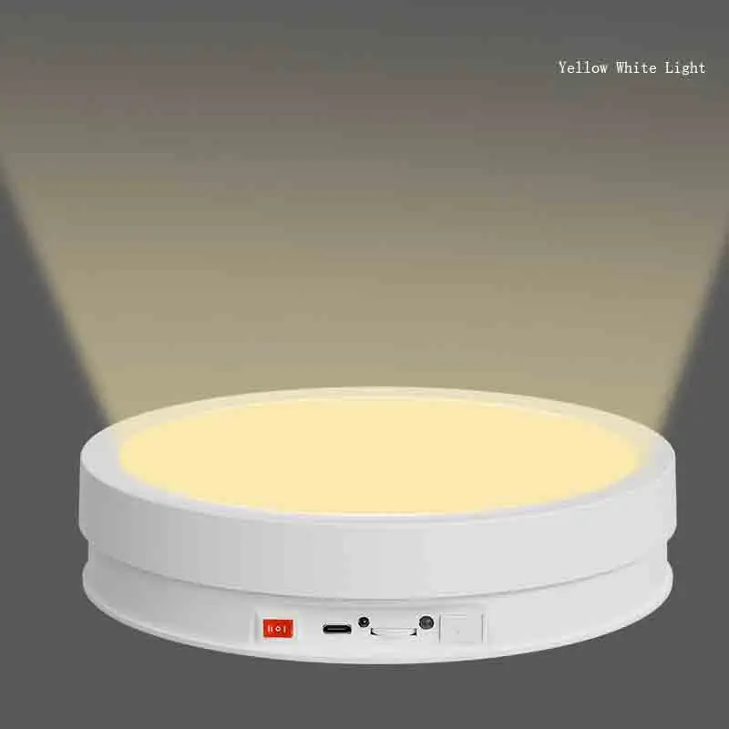 Imagem -03 - Mesa de Exibição Rotativa com Controle Remoto Iluminação Elétrica Cosméticos Perfumes Vídeo ao Vivo Tiro Palco Luminoso