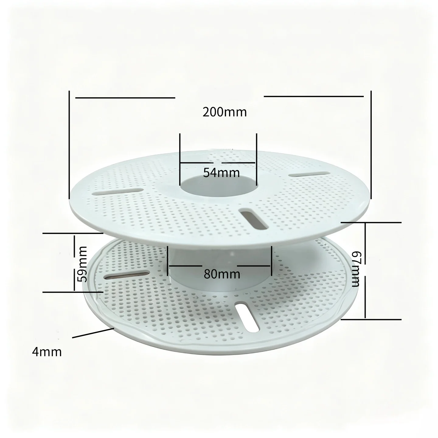 Tacka na filament do drukarki 3D AMS, zdejmowana, z uchwytem na szpulę filamentu, tacka do niskich temperatur, wielokrotnego użytku, pasuje do filamentów PLA, PETG, TPU, ABS. — zdjęcie produktu 2