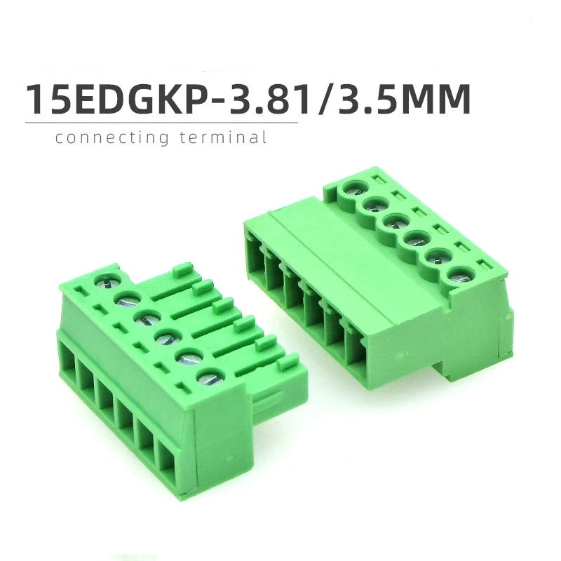 2Sets 15EDGKP3.5/3.81mm solder-free air butt plug terminal 2EDGRK male and female complete set