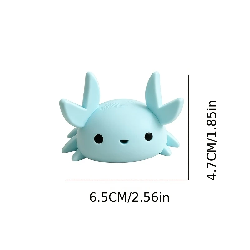 1pc Portable Creative Crab Pen Holder Crab-Shaped Desktop Storage Box Stable Embedded Base Design Compact Lightweight Pen Stand Multifunctional Stationery Organizer Exquisite Cartoon Desktop Decoration Suitable for Home, Office, and Bedside Desk Ornament Fun and Creative Desktop Accessory.