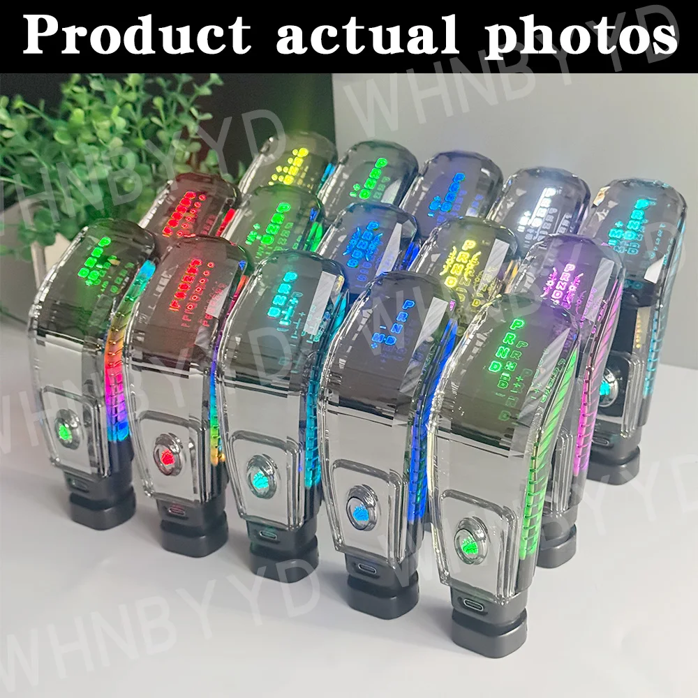 

LED Luminous Crystal Gear Shift Knob Universal Fit for Infiniti QX Q 50 G 37 M for Nissan Qashqai Renault with Crystal Gear Head