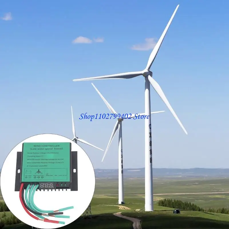 547F Waterproof Low Controller Regulator Replacement Wind Turbines Charges Controller with LED Indicators Enduring view 4