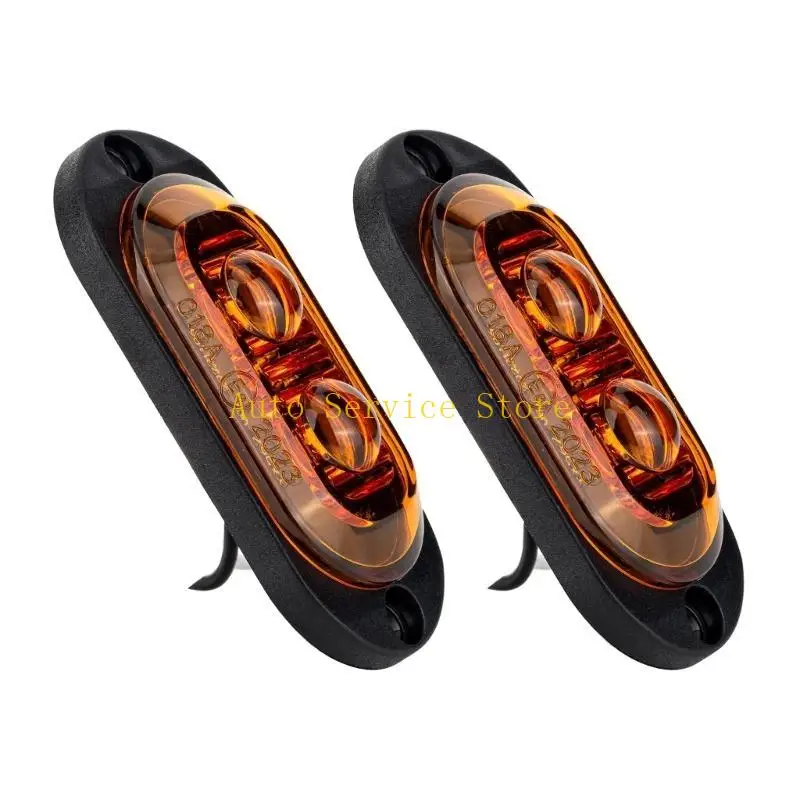 

462A 2 LED Side Marker Clearance Light Lamp 12V-24V For Truck Trailer