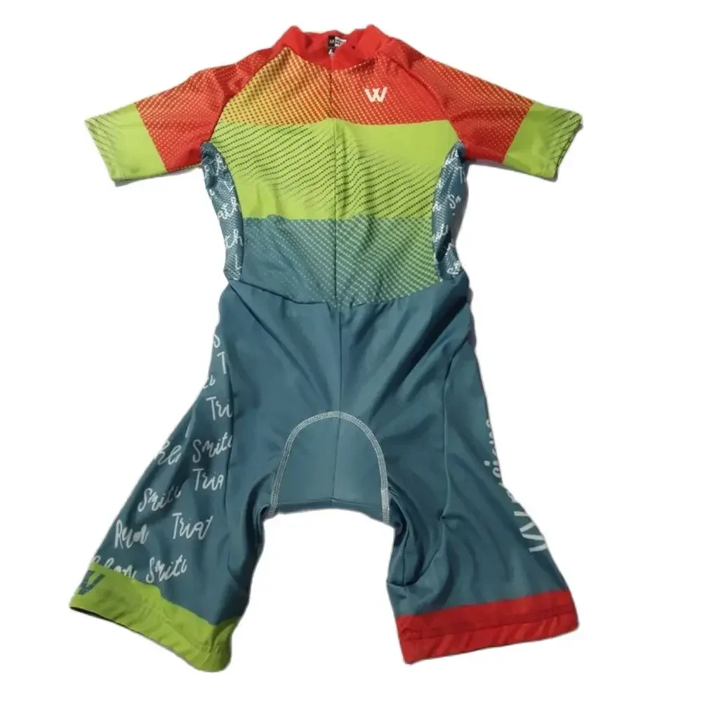 

2025 Woman Triathlon Cycling Skinsuit Summer Short Sleeve Swimwear Custom Bike Jersey Clothes Jumpsuit Ropa Ciclismo