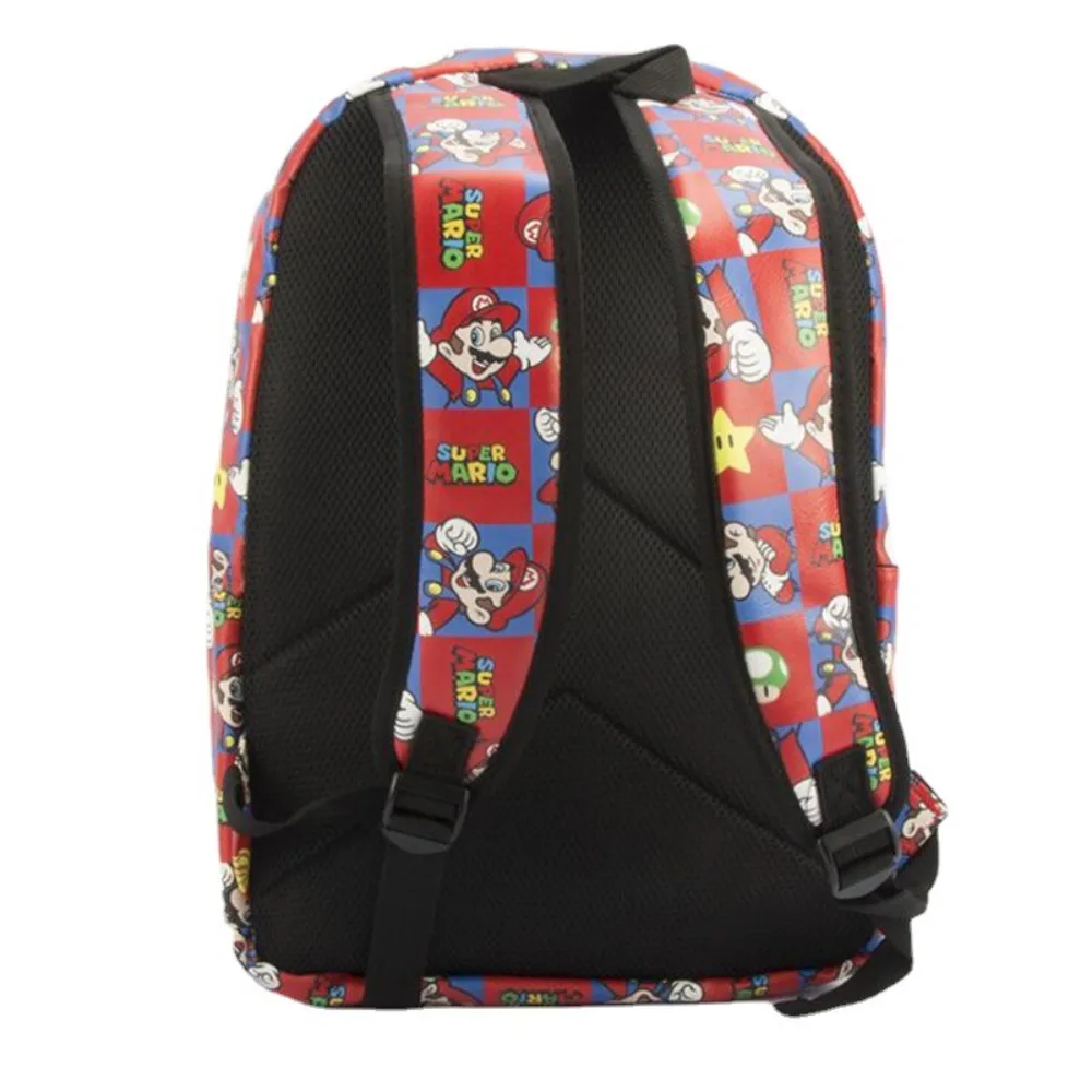 Cartoon Mario Fashion Backpack Lightweight and Large Capacity Schoolbag Portable Waterproof Travel Backpack Kids Exquisite Gifts