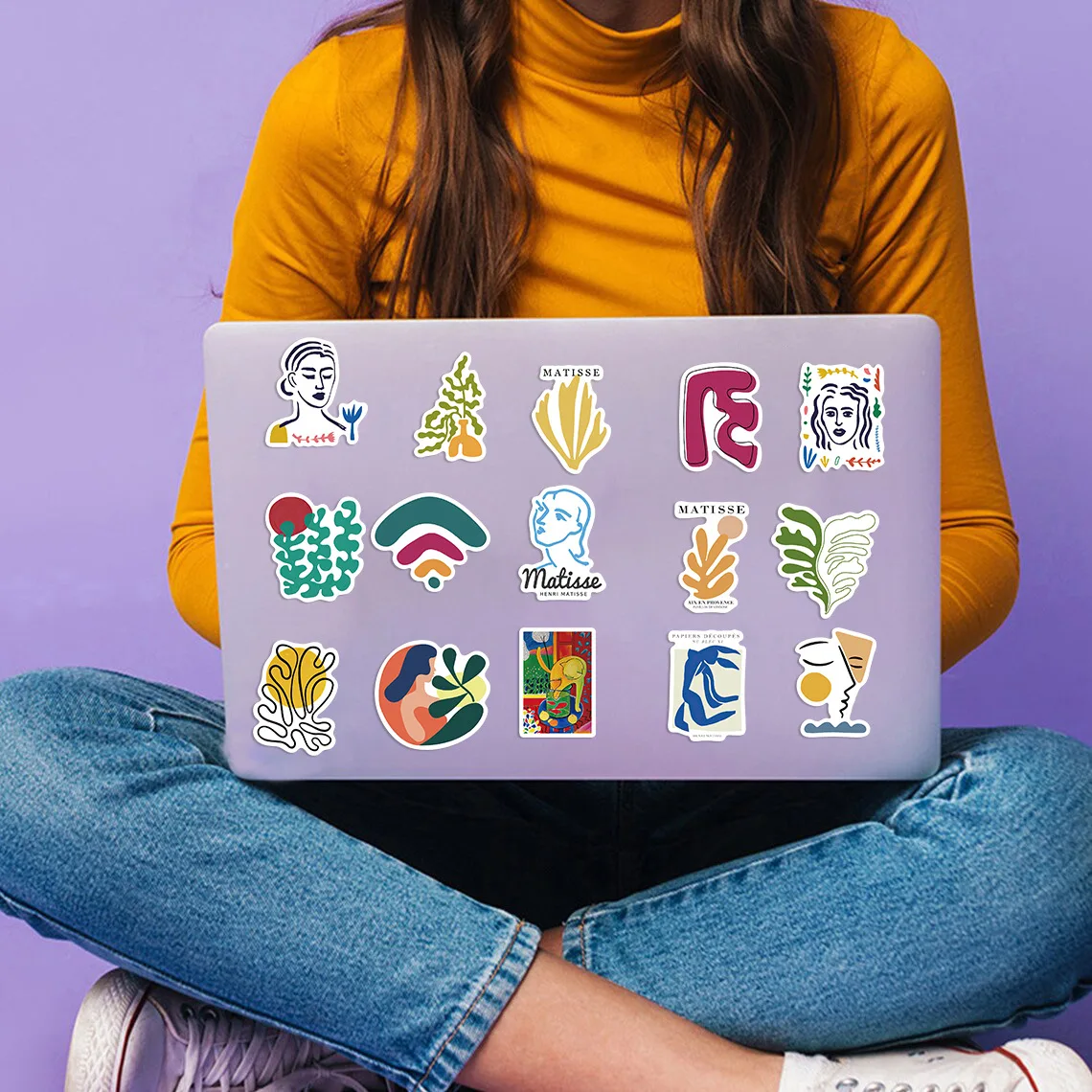 10/30/50 pçs cor abstrata popularidade pop arte dos desenhos animados adesivos diy portátil bagagem skate graffiti decalques adesivo