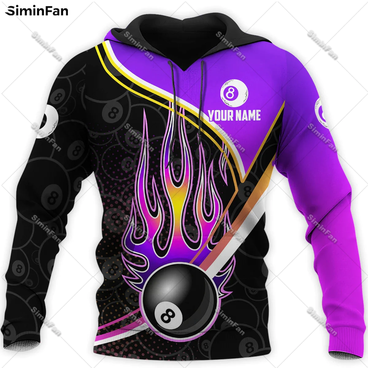 

Custom Name Fire Billiard Pool 8 Ball 3D Printed Hoodie Mens Hooded Pullover Jacket Coat Sweatshirt Unisex Outwear Female Tops-2