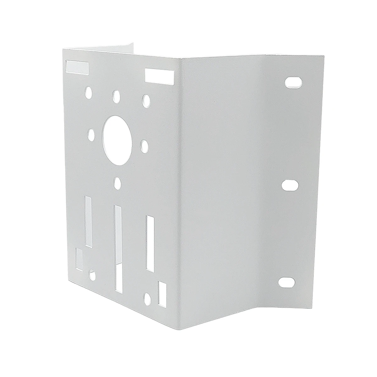 Solid Metal Exterior Right Angle Security Camera Wall Corner Mount Bracket For Heavy Duty PTZ Dome Camera Max Load-Bearing 30KG