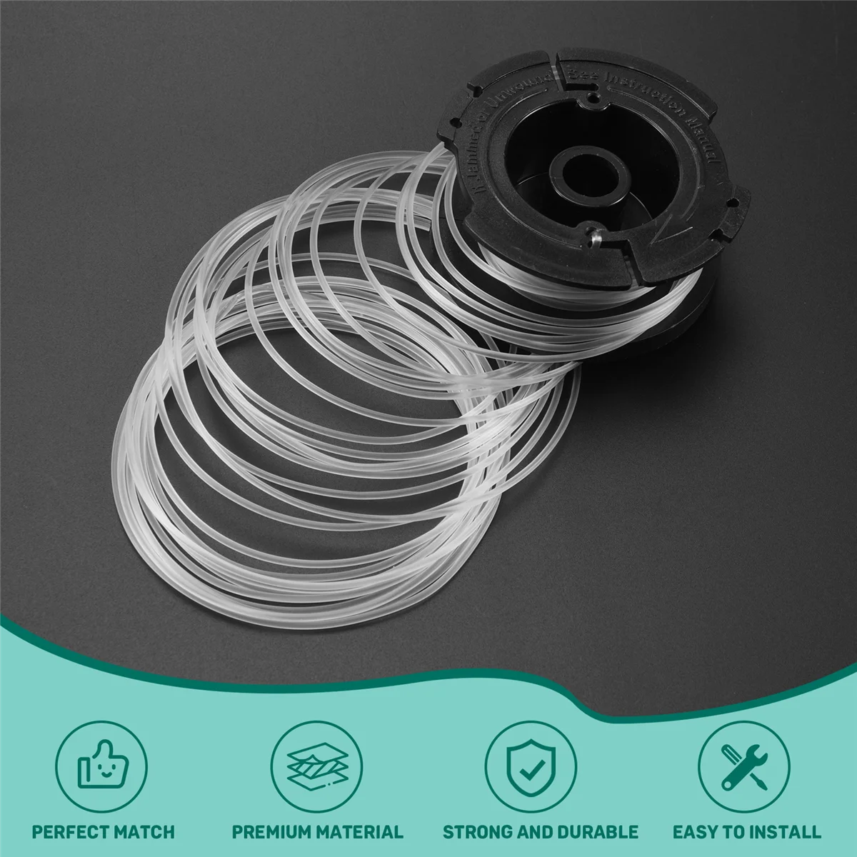 

ABAZJ 4- шт. триммер для лески, многофункциональный триммер для сорняков и травы с автоматической подачей, сменная катушка для BLACK + DECKER AF-100-3ZP