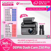 DDPAI Dash Cam Z50 Pro 4K Car DVR Night Vision Voice Control 5GHz Wi-Fi GPS ADAS 24h Parking mode Front and Rear Camera