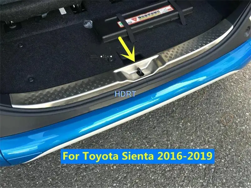 

Для Toyota Sienta 2016-2019, автомобильный Стайлинг, внутренний задний бампер, протектор, отделка, крышка багажника, порога двери, декоративные аксессуары