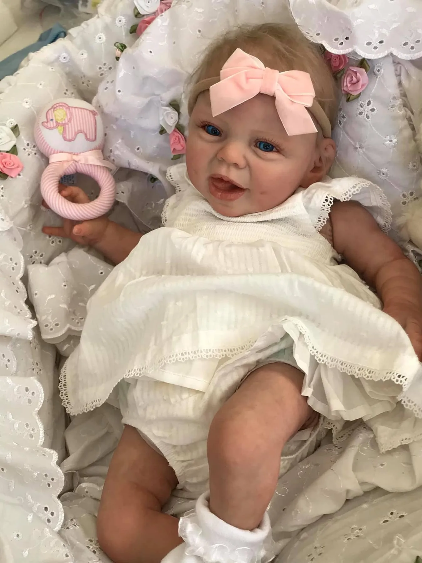 NPK 22inch Reborn Baby Girl Doll - Princess Newborn Size Hani Lifelike Soft Touch Sweet Face Birthday Gift for Girls - view 5