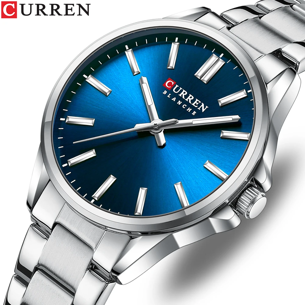 

CURREN Watch Women New Fashion Luxury Stainless Steel Wristwatch Bracelet Simple Rose Gold Waterproof Luminous Ladies Watches