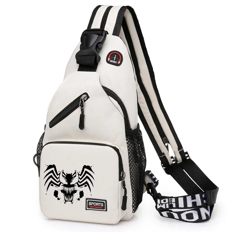 Venom Marvels – sac de poitrine léger pour hommes et garçons, sac à dos à bandoulière multifonctionnel, sacs portables de sport en plein air pour enfants