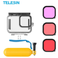 TELESIN Underwater Waterproof Housing Case Filter and HandGrip Set for GoPro Hero 12 11 10 9 Black Diving Suit Go Pro Accessorie