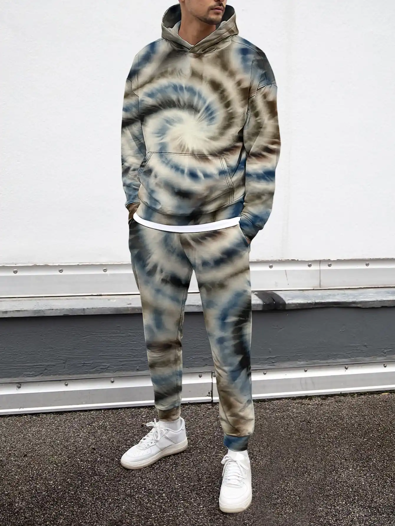 

Motion Geometry Men Streetwear Creative Art Design 3D Print Clothes Harajuku Style Tracksuit Hoodie Trouser 2Pc Sets Fashionable