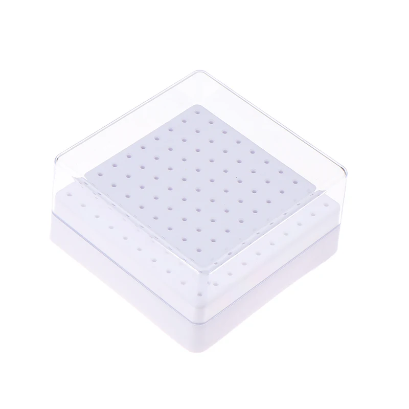 1 Uds herramienta de manicura de uñas 100 agujeros soporte de broca profesional para decoración de uñas soporte de exposición accesorios de plástico para uñas