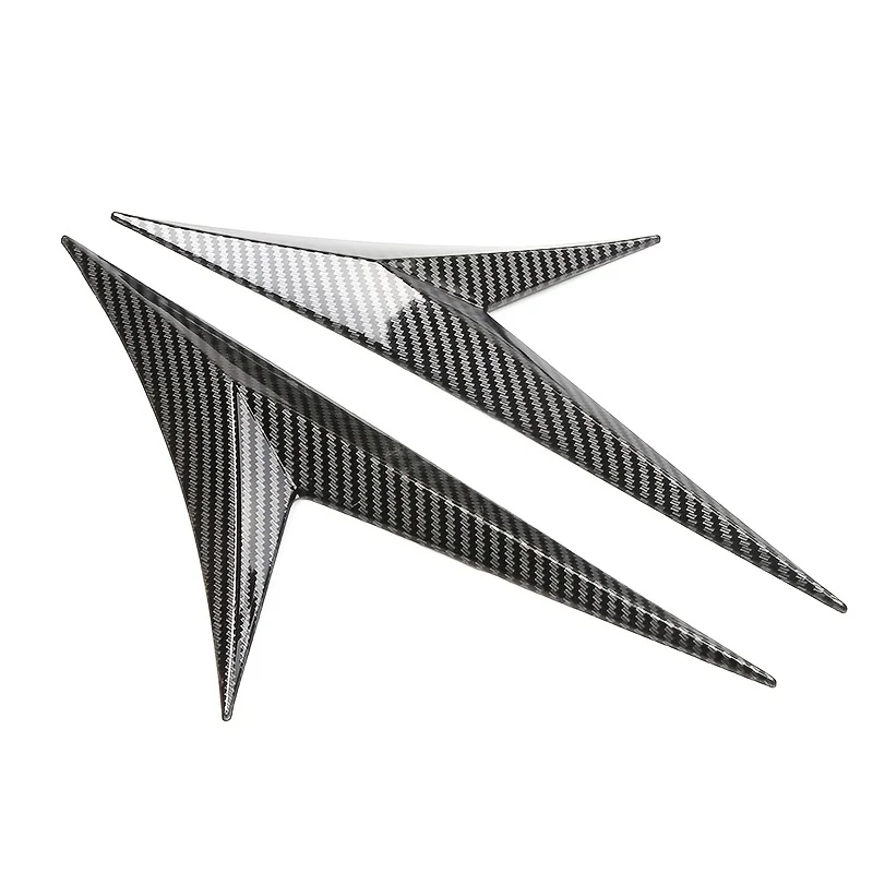 

2 Pcs Carbon Fiber Black Universal Trucks Car Side Fender Air Flow Vent Intake Dectorive Exterior Modification Accessories