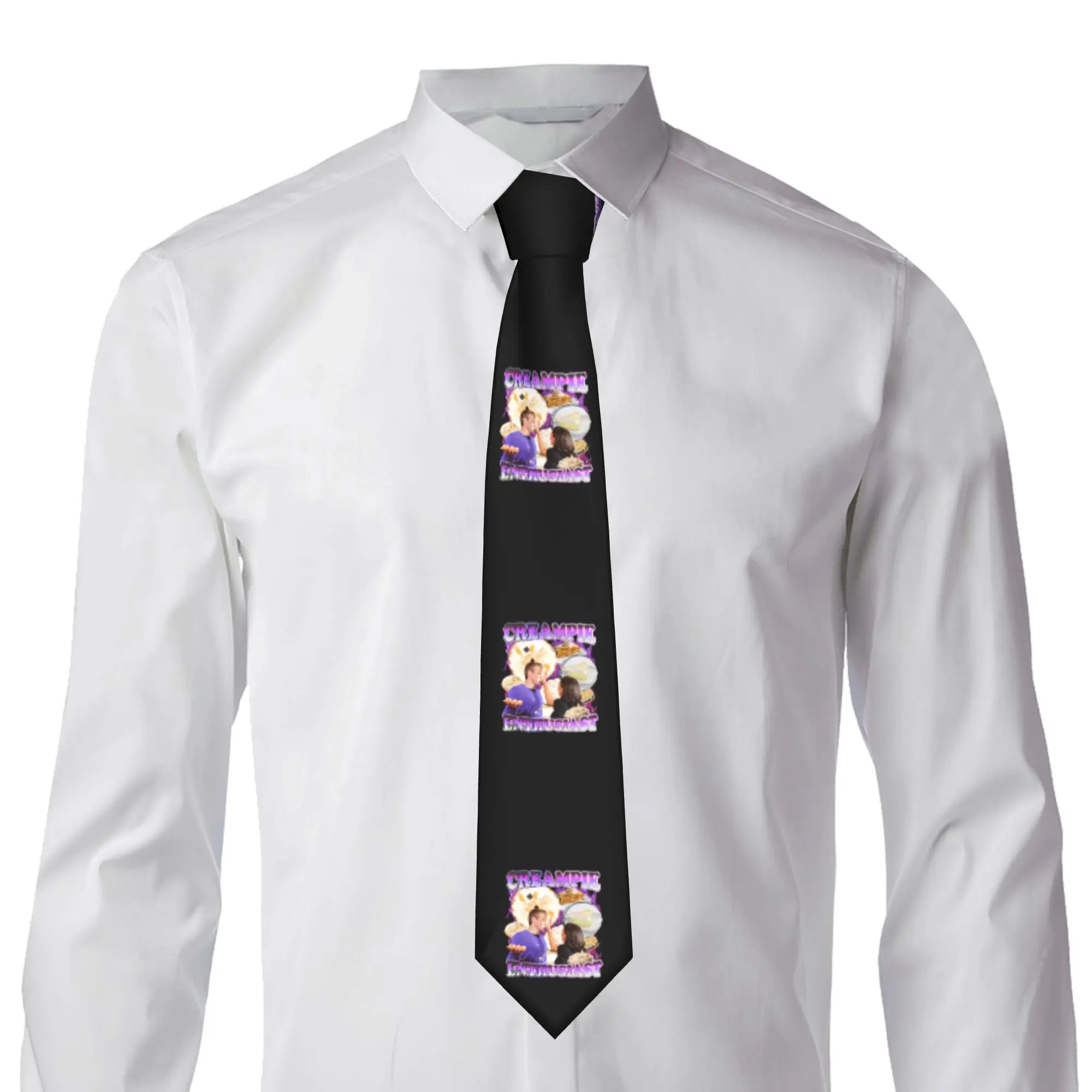 Formal Creampie Enthusist Meme  Neck Tie for Business Mens Funny Offensive  Neckties