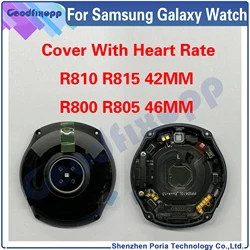 For Samsung Galaxy Watch SM-R800 R800 46mm / SM-R810 R810 42mm Battery Cover Housing Shell Rear Case Back Glass Lens Replacement