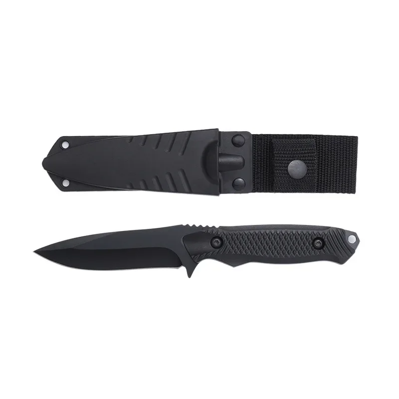 Langlebiges Messer mit hoher Härte und fester Klinge mit Schutzhülle für Outdoor, Camping, Angeln und als Allzweckwerkzeug.