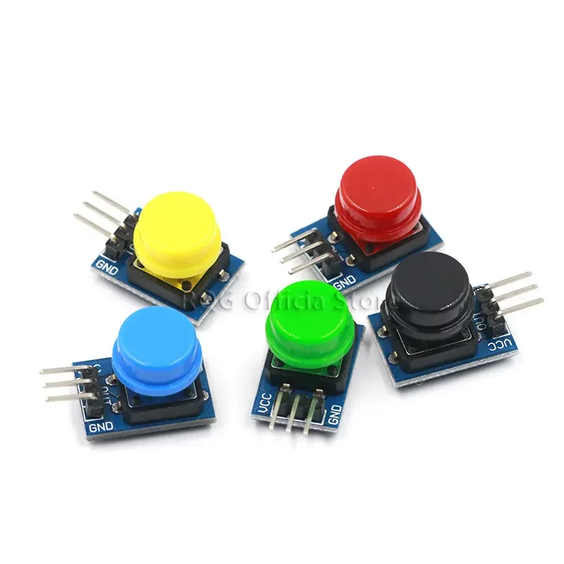 5pcs 12X12MM Big key module Big button module Light touch switch module with hat High level output for arduino or  3