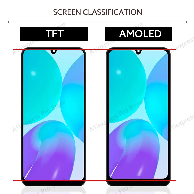 شاشة الكريستال السائل لسامسونج غالاكسي A30 A305 LCD مجموعة المحولات الرقمية لشاشة تعمل بلمس لوحة A305F A305G A305N A3050 عرض إصلاح أجزاء