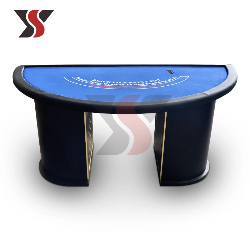 YS Luxury Professional Casino Grade Blackjack 21-Point Table Premium Felt Design Durable Eco-Friendly for Gambling Entertainment