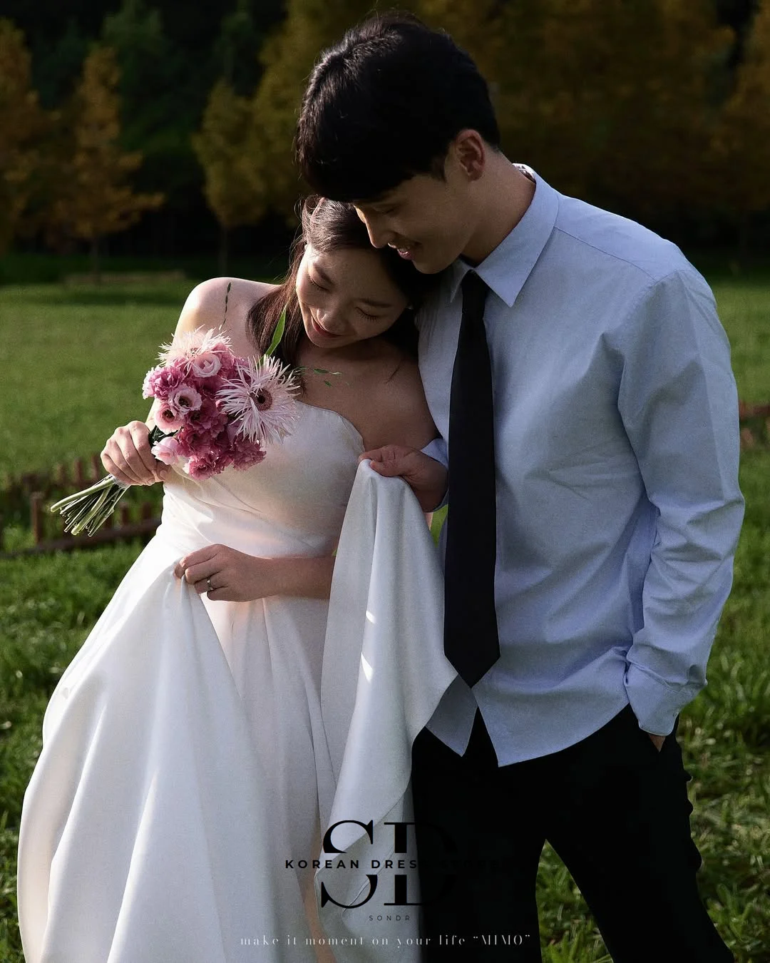 Sondr 2025 Abiti da sposa coreani semplici Senza spalline Eleganti abiti da cerimonia nuziale per esterni Servizio fotografico Abito da sposa personalizzato