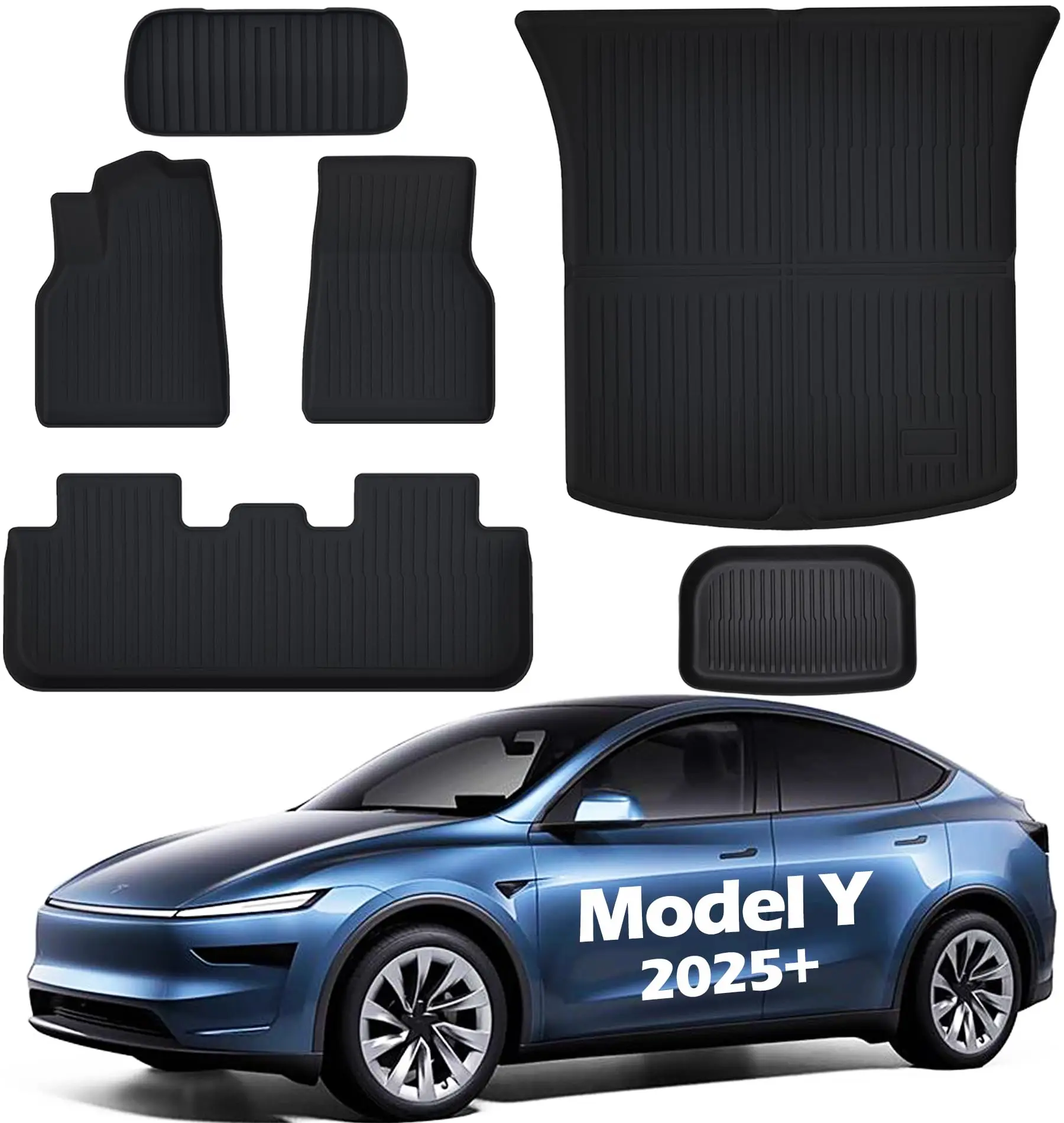 

For Tesla Model Y 2025 Car Floor Liners Juniper Version Trunk Mat Liner TPE All Weather Water Proof Custom Floor Mat Accessories