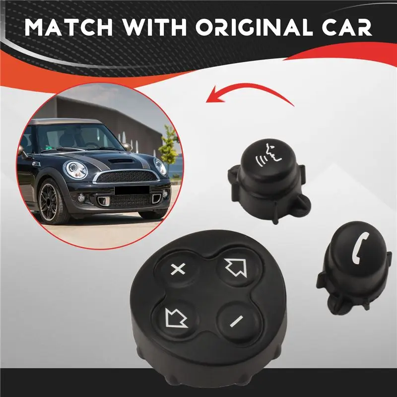 Durable-Multifunctional Volume Control Steering Wheel Switch Button Cover For MINI Cooper Models R55 R56 R57 R58 R59 R60