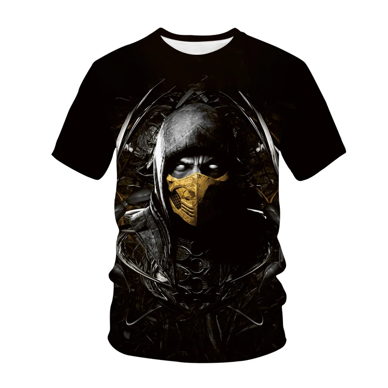 Mortal Kombat 3D Print T-Shirt Fashion Fighting Game Streetwear Kids Sport Casual T Shirt Boy Girl Oversized Tees Tops Clothing